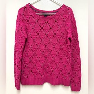 Tommy Hilfiger Cotton Dark Pink Sweater Size S/P